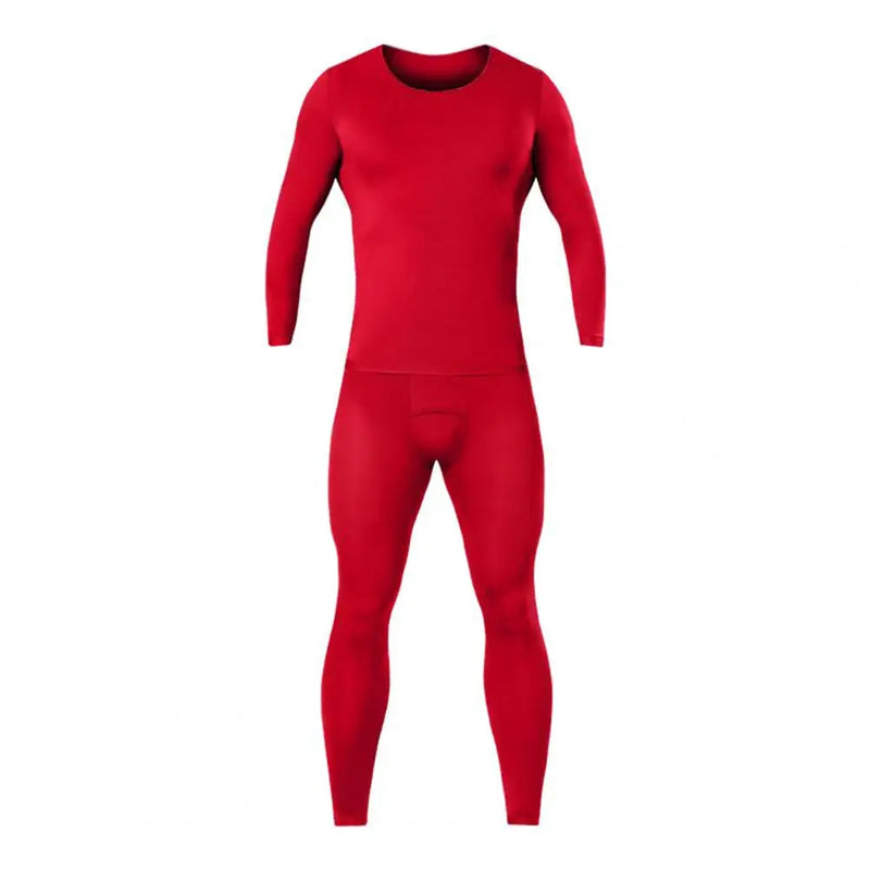 Thermal Underwear High Elasticity Elastic Thermal Undergarment Men’s Long Johns Thermal Underwear Set Lightweight Base Layer