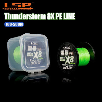 LSP Thunderstorm Pro PE Line 100 - 500m 16 - 58LB Braided 8 | SAMAG