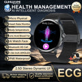2026 New AI Accurate Diagnosis Body Fat Uric Acid BP ECG SmartWatch HD AMOLED Screen call Sport Health Smart watch For Men women