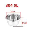 Rice Cooker Liner General Food Stainless Steel Uncoated Thickened 2L3L4L5L6L8L Rice Cooker Inner Pot