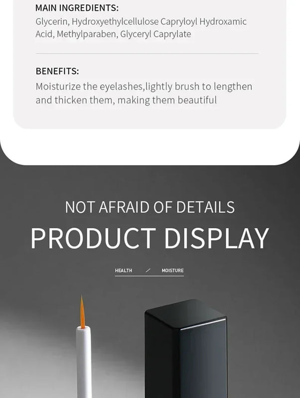 Fast Eyelash Growth Serum Natural Eyelash Eyebrow Enhancer Longer Fuller Thicker Lashes Nourish Treatment Eye Beauty Care Makeup