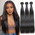 Straight Bundles Human Hair Brazilian Remy Hair Extensions Natural Black Hair Weave Bundles