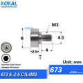 1pcs Screw Bearing M3/M4/M5/M6 SUS304 Stainless Shaft Ball NTBG BJL01 External Thread 608/626/6000 - Visuel 6 | SAMAG