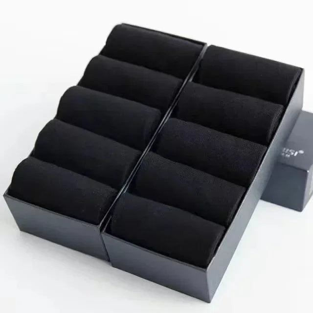 /Lot Men's Pure Cotton Socks Plus Size Solid Color Casual | SAMAG