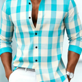 New Men's Long Sleeved Shirt Casual Fashion 3D Striped | SAMAG