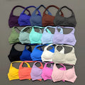Sports Bra Women Seamless Yoga Halter Bra Top High Support Open Back Bra Fitness Push-up Activewear Workout Gym Underwear
