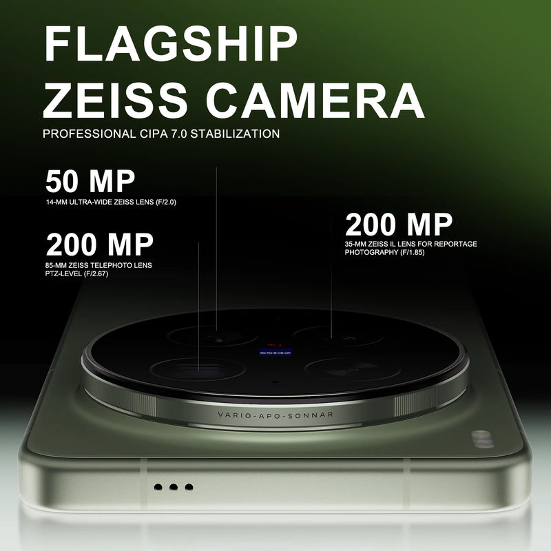 vivo X300 Ultra 5G Smartphone 6.82’’ 144Hz AMOLED Display Snapdragon 8 Elite Gen 5 Dual 200MP Camera 6600mAh Battery 100W Charge