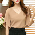 Summer New Casual Women Chiffon Shirt Female Lotus Leaf - View 2 | SAMAG