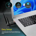 Kebidumei BE6500 WiFi7 USB3.0 Adapter Tri - Band 2.4G/5G/6GHz Wireless Network Card Wifi Receiver Dongle - Visuel 6 | SAMAG