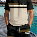Summer Men's Letter Print Short-Sleeve T-Shirt Stylish | SAMAG