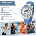 Hearkent Pedometer Sport Watches Step Counter Watch Women Digital Calories Mile Stopwatch Countdown for - Visuel 2 | SAMAG