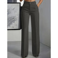 New Women's High - Waisted Draped Straight - Cut Suit Pants | SAMAG