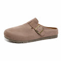 Women's Retro Slippers, Women's One-Heel Sandals, Buttoned Loafers in Korean Style, Mule Shoes, Fashionable Outdoor Slippers