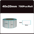 700pcs/Roll 40*20/40*30/50*30mm Print Supplies Thermal Label Sticker Paper Waterproof Supermarket Price Blank Label Direct Print