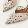 Woven Openwork Singback High-Heeled Sandals Women Sexy Pointed-Toe High Heels for Ladies Summer Comfortable Elegant Women Shoes