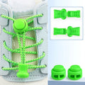 1 Pair Elastic Shoelaces Kit with Push Button Lock Stretch No Tie Shoe Laces for Running Sneakers Sports Shoes Adults Kids