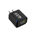 65W GaN Type C USB Fast Charge Chargers Dual Ports Cellphone Power Adapter For Samsung Huawei Xiaomi iPhone USB C Wall Charger