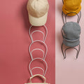 5Pcs Hat Rack Iron Punching Free Multi Layer Multifunctional Space Saving Hat Hanger Holder