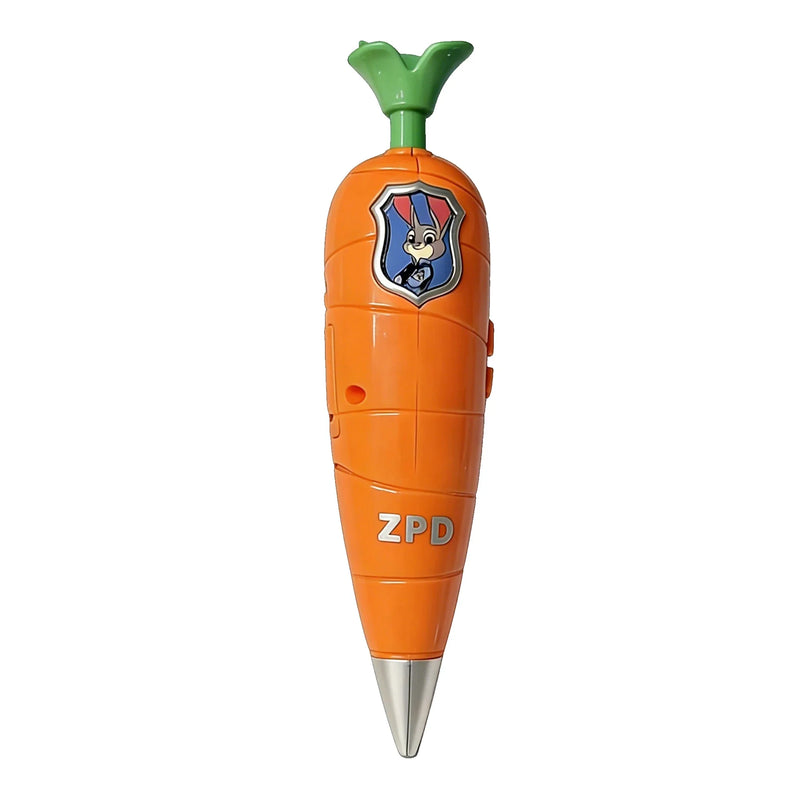 Zootopia 2 Lanyard Carrot Recording Pen | Gary Snake Venom Serum Pen | Bracket 60 Second Recording 2-in-1 Neutral Pen Stationery