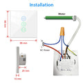 ZigBee 3.0 Curtain Roller Shutter Switch For Tubular Motors Remote Tuya Smart Life App Control Backlight Home Assistant Alexa