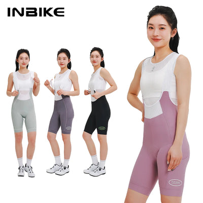 INBIKE Women's Cycling Bibs Pants High - waisted Summer | SAMAG