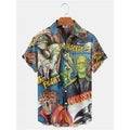 Summer Men's Hawaiian Shirt Movie Figures Horror Vintage | SAMAG