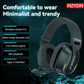 MZYDM Over Ear Headset Bluetooth5.4 Wireless Stereo Gaming B500 Earphones Built-in Mic RGB Light Low Latency Headphones For PC