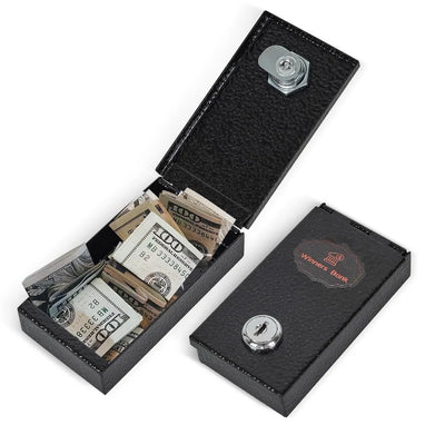 New Metal Cash Box Pocket Sized Reusable Money Safe with Key Mini Lock | SAMAG