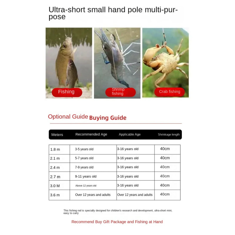 Telescopic Fishing Rod Full Kits Spincast Reel Casting - View 5 | SAMAG