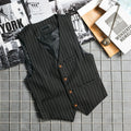 Mens Suit Vest 1920s Mens Vest Slim Fit Formal Business Gangster Waistcoat Striped Tops Cropped Tank Tops 2024 Vests