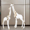 Nordic Room Decor, Giraffe Sculpture, Large Crafts, Floor Decoration, Creative Animal Statue, Resin Artwork, Home Decoration