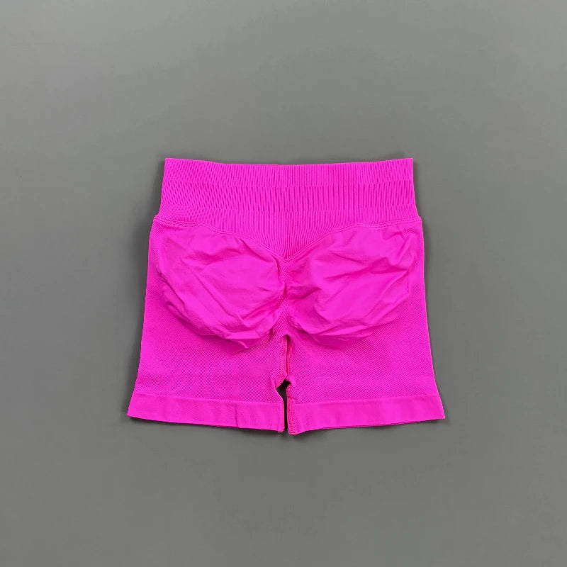 HISTELLO Impact Shorts 4.5" Women Fitness Sports Biker Shorts Low Waist Gym Short Workout Scrunch Butt Yoga Seamless Leggings