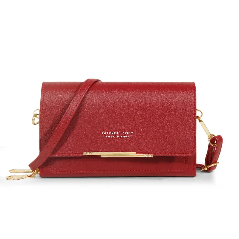 New Women Pu Leather Handbags Female Multifunctional Large Capacity Shoulder Bags Fashion Crossbody Bags For Ladies Phone Purse