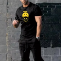 Men's Summer Fashion Sports Set Trendy 3D Printed Casual Jogging Street Wear Short Sleeve T - shirt Long - View 6 | SAMAG