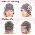 13x6 Lace Frontal Wig 1B 613 Ombre Blonde Full Lace Human Hair Wig Dark Roots Pre Plucked  Lace Front Human Hair Wigs for Women