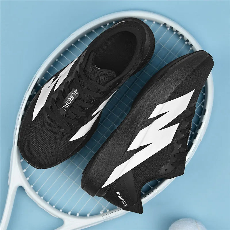 Men Carbon Plate Running Shoes Breathable Women Athletic Tennis Sneakers Cushion Sport Trainers Outdoor Marathon Jogging Shoes