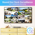 ZOSI 16CH 4K PoE CCTV Security Camera System Person Vehicle Detection 16CH 8MP PoE NVR Recorder 8MP IP Surveillance Cameras Kit
