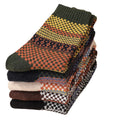 5pairs Unisex Ethnic Style Vintage Thick Wool Warm Crew | SAMAG