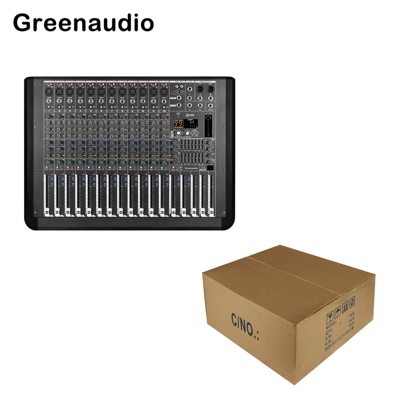 GAX-MQ12 Power Mixer Amplifier Professional Mixer 8-Channel Stage Audio 800W*2 With 99 DSP 7-Segment Equalizer Mixer