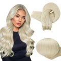 Full Shine Human Hair Weft Extensions Hair Bundles Ombre Blonde Color 100g Sew In Silky Straight Remy Skin Double Weft For Salon