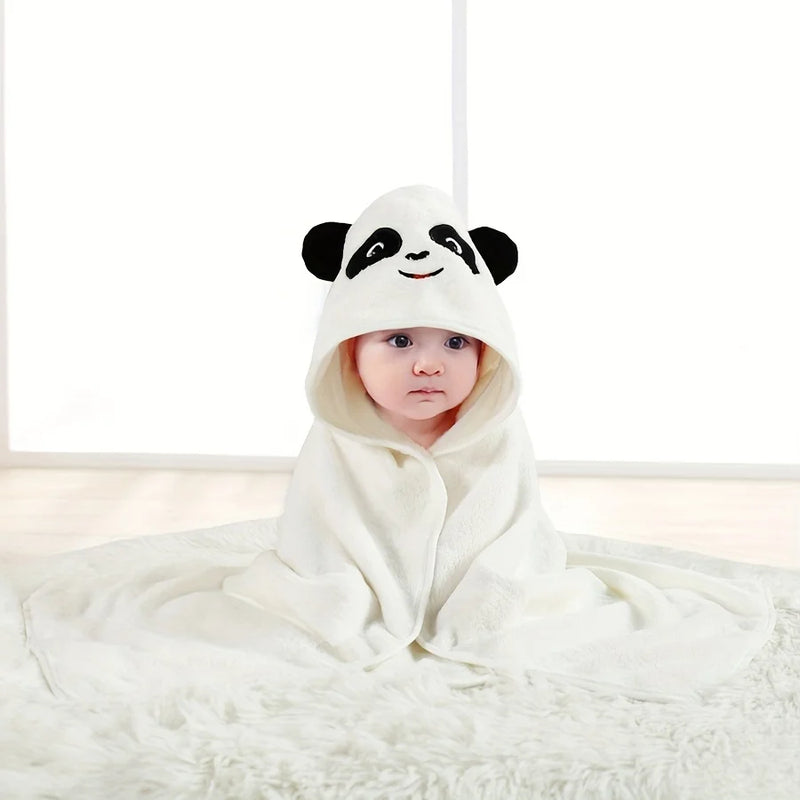 Children's Coral Fleece Bath Towel, Multi-Purpose Large Bath Towel, Newborn Baby Wrap, Beach Towel, Baby Hooded Bath Towel, Bath Towel for Older Children, Swimming, Soft Quick-Drying Towel, Suitable for Both Boys and Girls