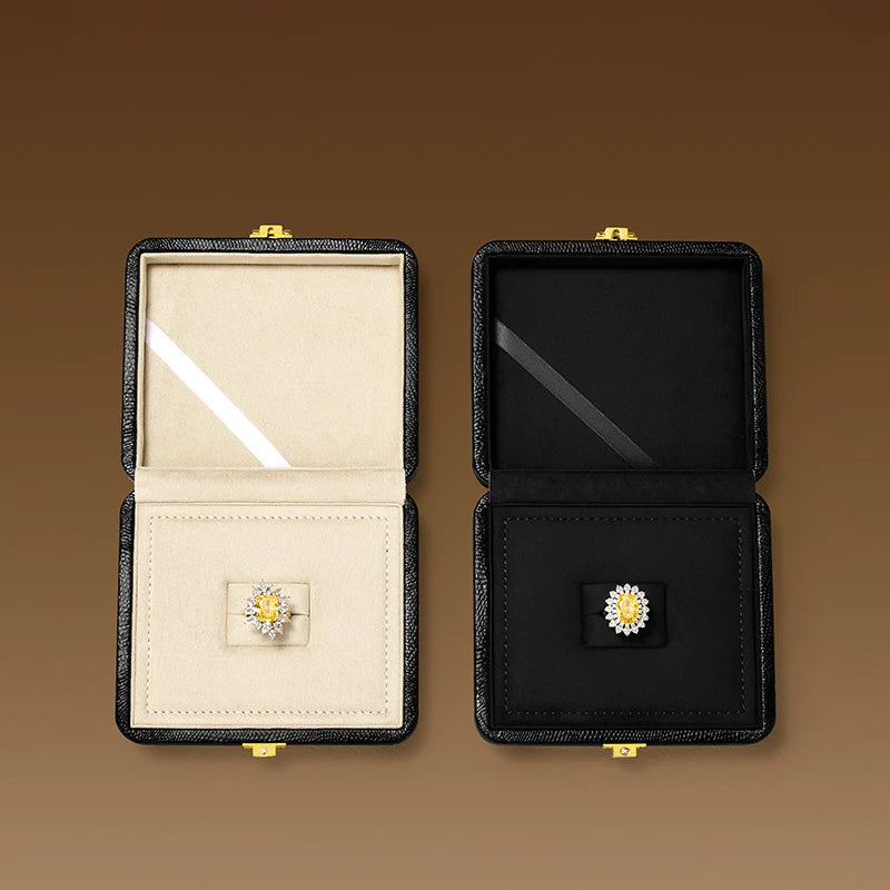 Orilv Leather Jewelry Box Set Box Light Luxury Ring Necklace Display Storage Boxs Jewelry Display Packaging Box Ladies' Gift Box