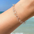 925 Sterling Silver  Vintage Love Heart Map Bracelet Fit DIY Pendant Gift Anniversary Party High Quality Jewelry