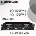 Professional Digital Power Amplifier 4x1800W Class D Audio DJ Pre-Subwoofer Amp 2/4 Channel Line Array Speaker Sound Amplifier