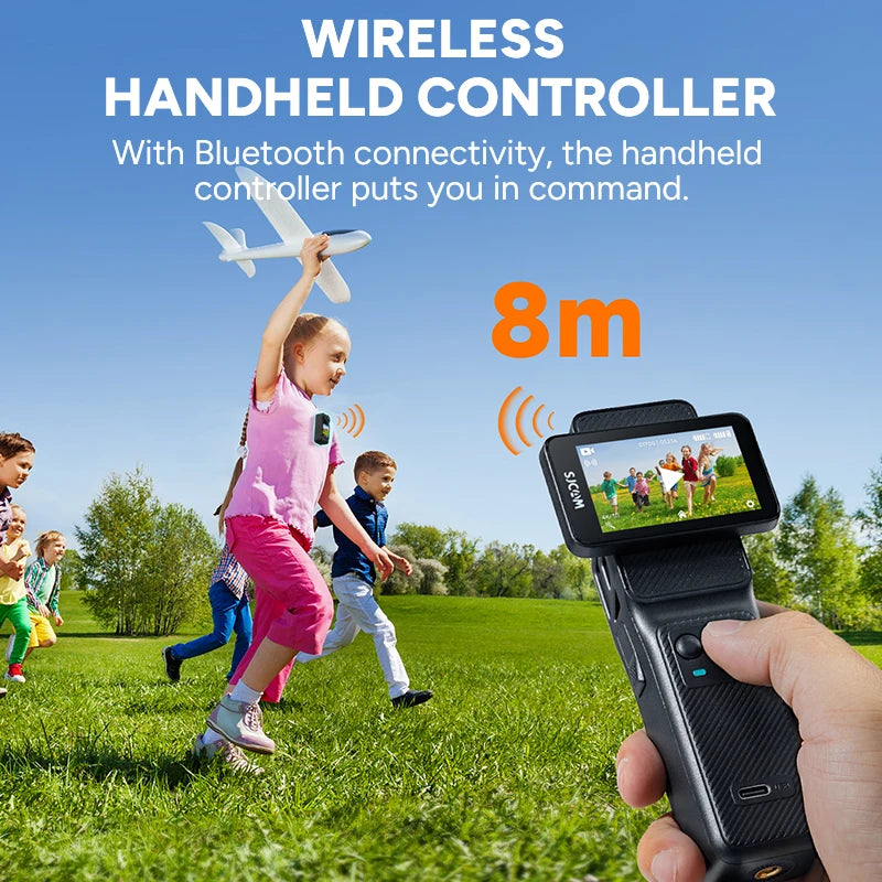 SJCAM C400 Action Camera Handheld Stabilized Night Vision Camera Vlog Outdoor Live Streaming Bike Mount Dashcam