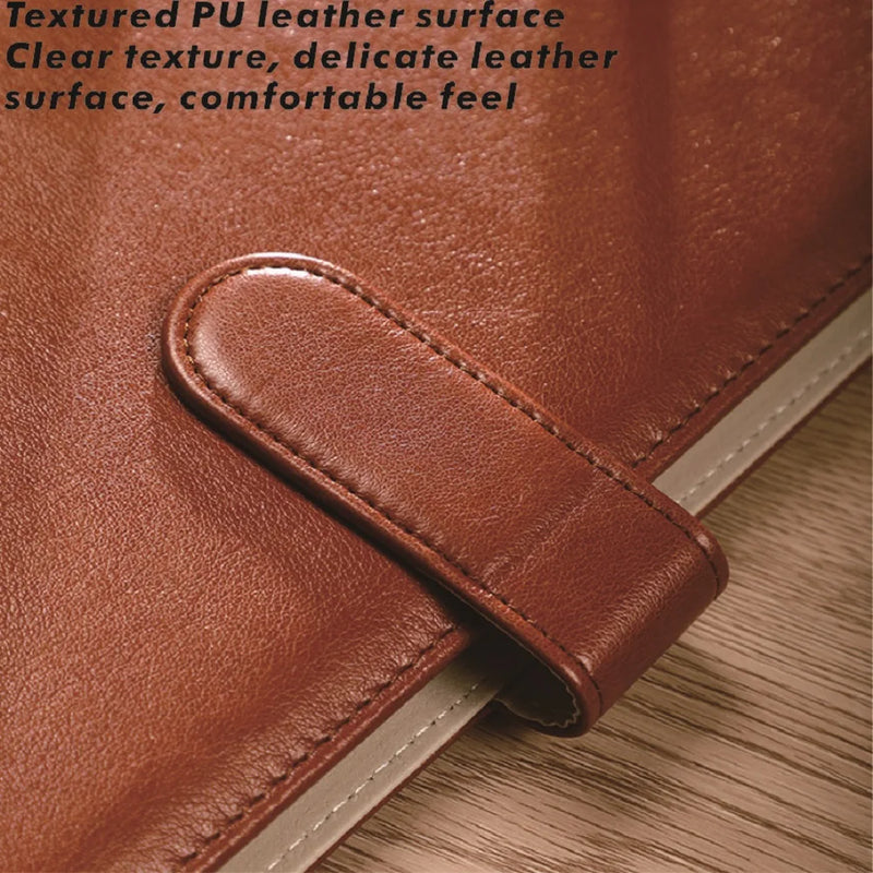 Leather High-End Office Folder Multi-Functional A4 Paper Folder Binder Detachable Calculator Set Office Supplies