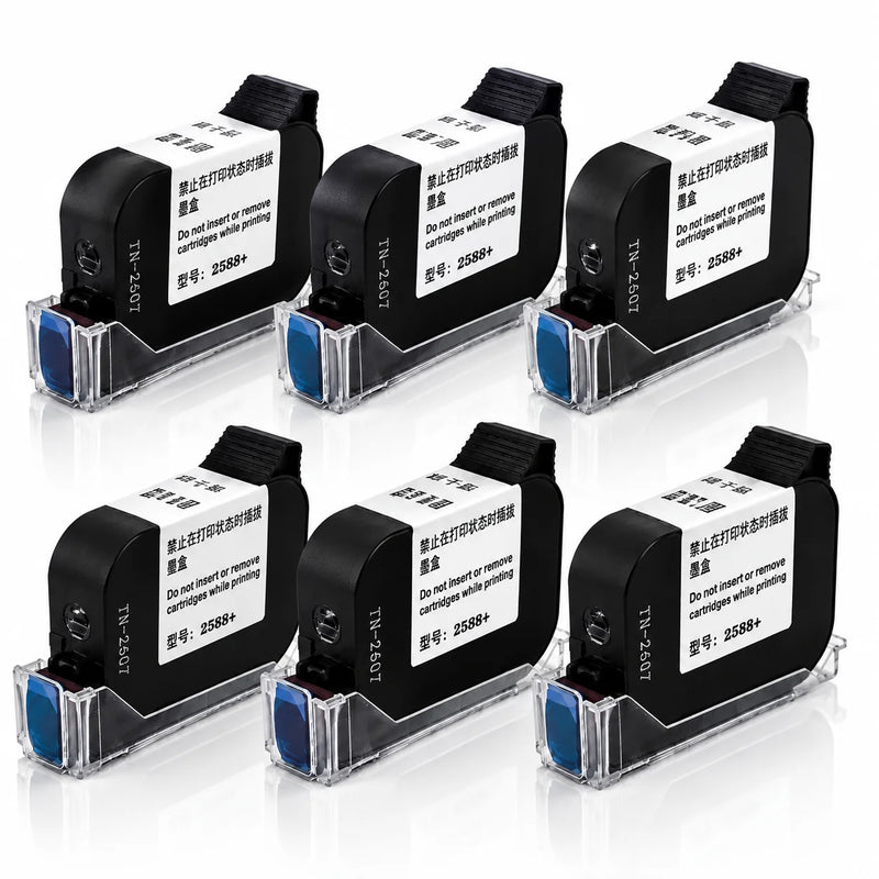 2588+ 2588 2588+M 42ML Ink Cartridge Quick-drying 12.7mm Print Height Universal for unencrypted handheld printer Black
