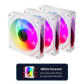 Teucer Infinite Mirror 120mm 5V 3Pin ARGB PC Case FAN 12V 4Pin PWM 800-2000RPM 12cm Chassis CPU Water Cooling Ventilator