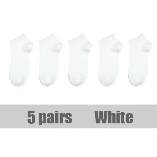 Pairs Women/Men Socks Breathable Sports Solid Color Boat | SAMAG