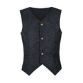 Men's Vests Medieval-Style Vintage Costume Tuxedo Sleeveless Vests European Vintage Stage Halloween Costume Gothic Jacket Set